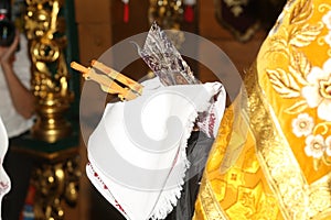 religious rite celebration cathedral decorations candles