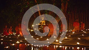 Religious rituals in Buddhist Asalha Bucha Day