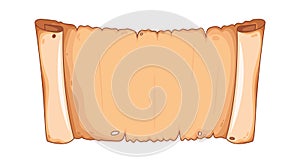 Religious scripture mediaeval papyrus scroll