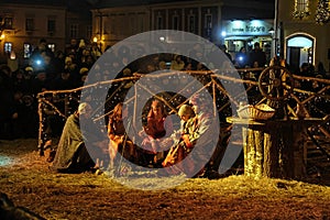 Live Christmas Nativity Scene