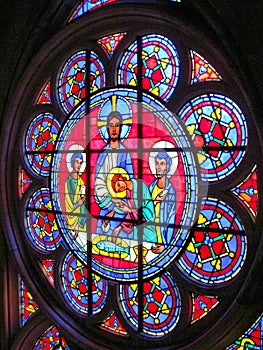 Religious Stain glass window: St John the Divine Cathedral