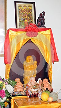 Religious symbols in China temple.