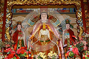 Religious symbols in China temple.