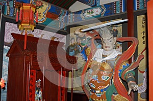 Religious symbols in China temple.