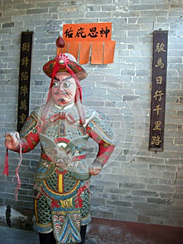 Religious symbols in China temple.