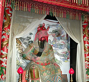 Religious symbols in China temple.