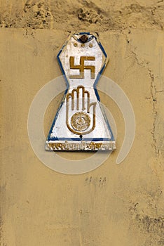 Religious symbols in Jodhpur, India photo