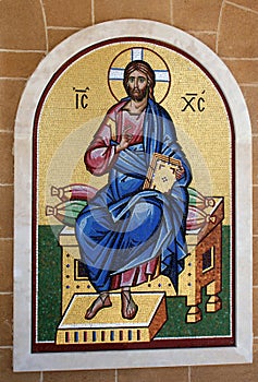 Religious tiled mosaic