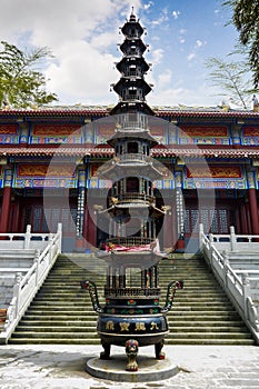 Religious tower in Temple