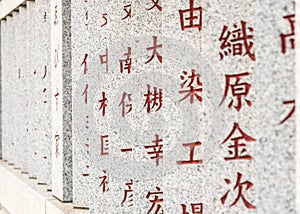 Religious Walls in Shibamata