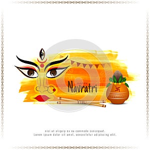 Religiuos Happy navratri Hindu festival ethnic background