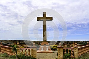 Religouse cross on the hill