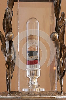 The reliquary with the relics, Sanctuary of The Blessed Mary of Jesus Crucified Petkovic in Blato, Croatia