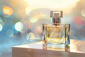 Relish the fresh, chic elegance of bespoke designer perfume displayed on a floral cologne shelf