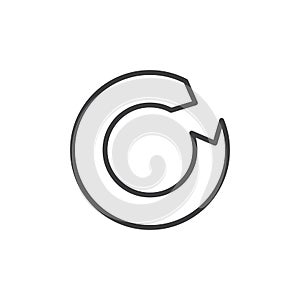 Reload arrow line icon