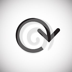 Reload button on white background