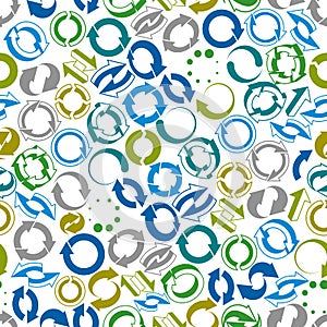 Reload icons seamless background, loop arrows