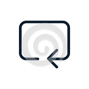 Reload line icon for web template and app. Vector illustration design on white background. EPS 10