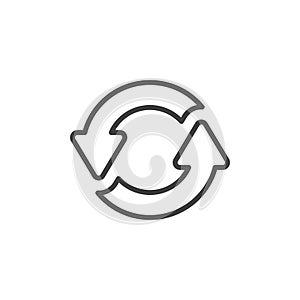 Reload, refresh button line icon