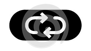 Reload Refresh Icon: Data Update Content Synchronization, vector design Generative AI