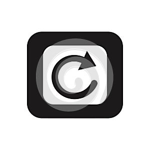Reload or refresh square button icon vector illustration for web and mobile app