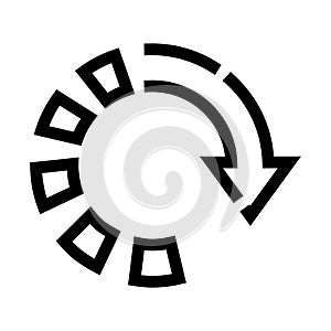 Reload refresh update sync repeat progress circle icon