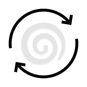 Reload thin line vector icon