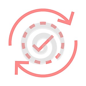 Reload tick color line icon