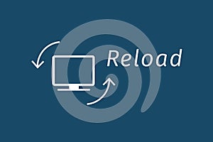 Reload Your Computer Vector Icon