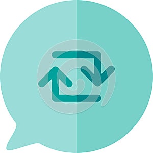 Reloading internet website page button icon vector