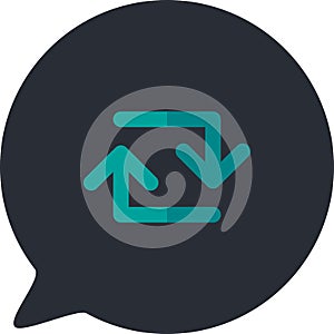 Reloading internet website page button icon vector