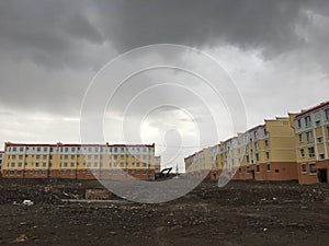 Relocation residential buildings in China