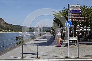 Remagen - Promenade beneath the river Rhine