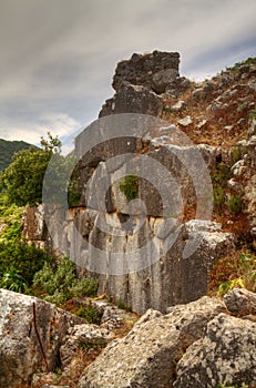 Remainders of a wall of a Hellenistic city photo