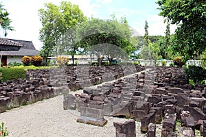 The remaining artefacts at Borobudur museum