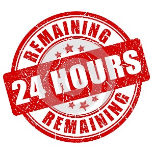 Remaining 24 hour stamp