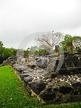 A remaining mayan ruin at San Gervasio