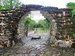 A remaining mayan ruin at San Gervasio