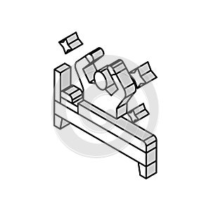 remaining passively awake isometric icon vector illustration photo