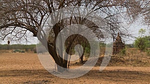 The remaining ruins of ancient buildings