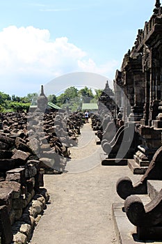 Remaining ruins of Plaosan temple in Java. Taken in July 2022