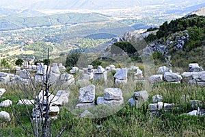 The remaining stones from the ancient city