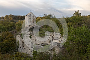 Remains of the abbey of Notre Dame la Brune near Aleyrac in DrÃ´me provenÃ§ale