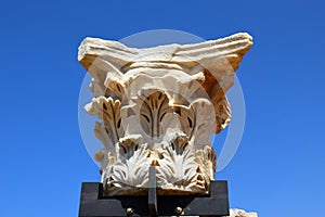 Remains of ancient corinthian columns, Israel