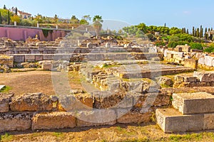 Remains of ancient Kerameikos of Athens, Greece