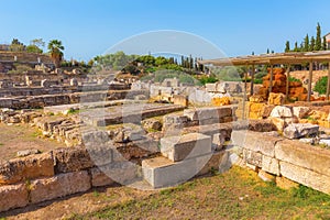 Remains of ancient Kerameikos of Athens, Greece