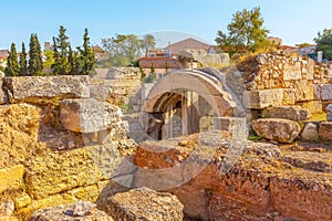 Remains of ancient Kerameikos of Athens, Greece