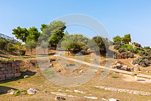 Remains of ancient Kerameikos of Athens, Greece