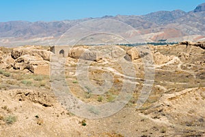 Remains of Ancient Panjakent. a famous Historic site in Panjakent, Tajikistan