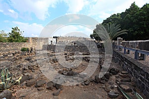 Remains of Ancient Village of Capernaum photo